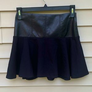Tibi size 6 black mini skirt